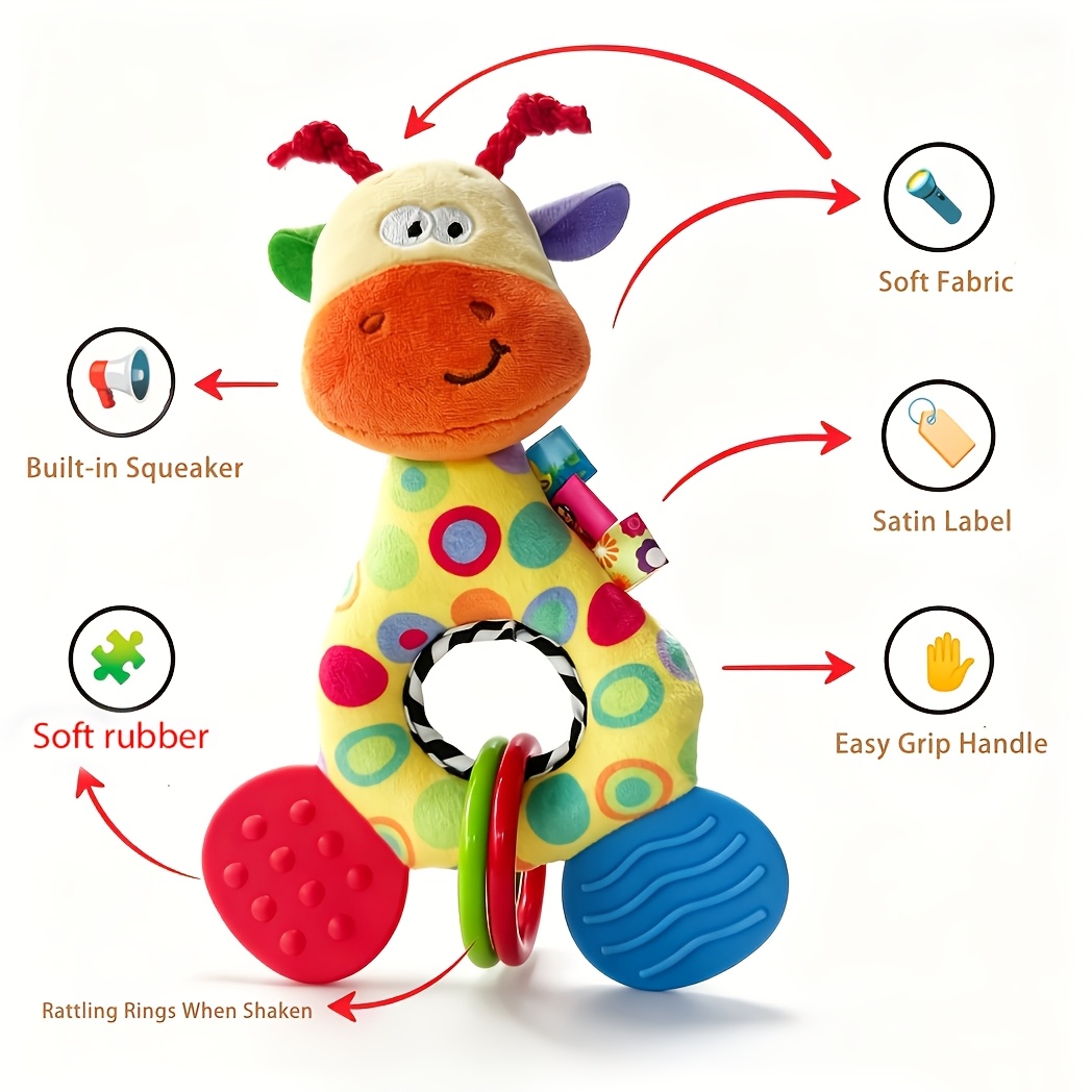 Children's Handheld Rattle Wind Chime Baby Grab Training Toy