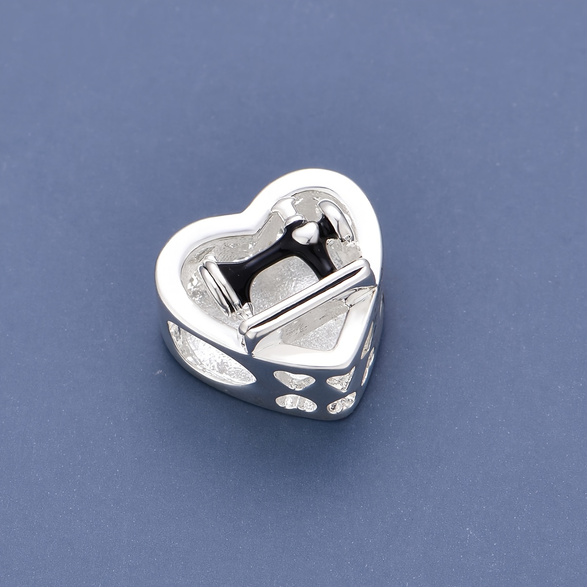 TEMU 1 ciondolo a forma di cuore in rame per macchina da cucire, per di gioielli, braccialetti o collane, come regalo per San / per appassionati di