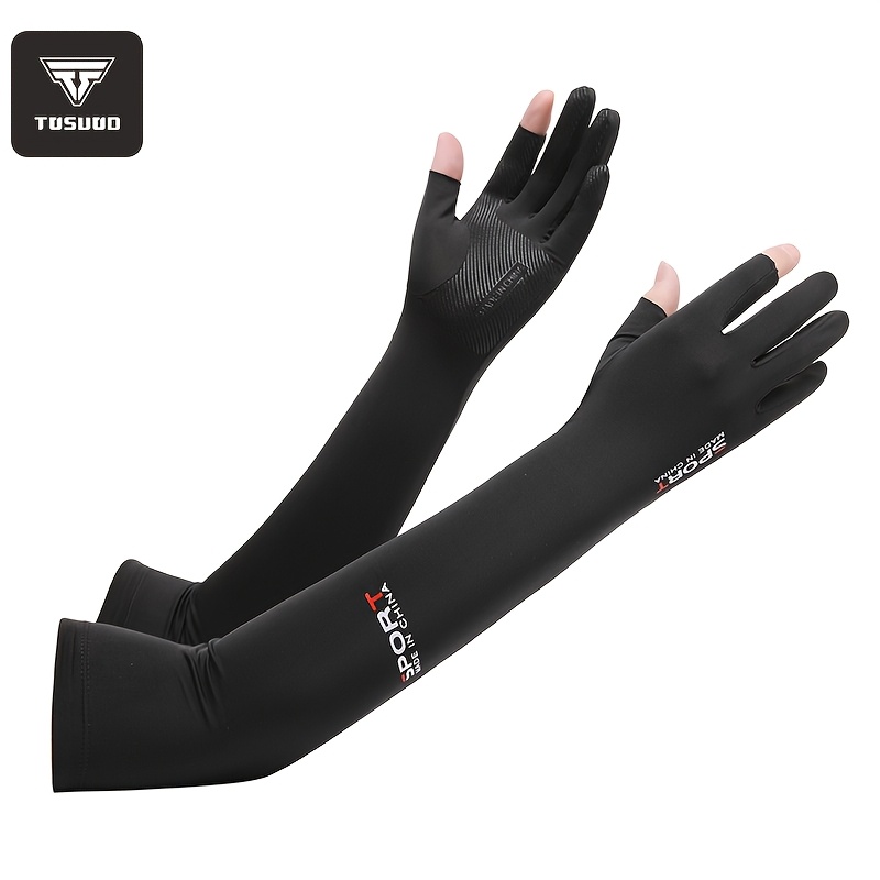 TEMU TOSUOD ; Medias Muñequeras Deportivas para Exteriores, Conducción, de Hielo, Guantes de Protección para Brazos, Regalo de Navidad