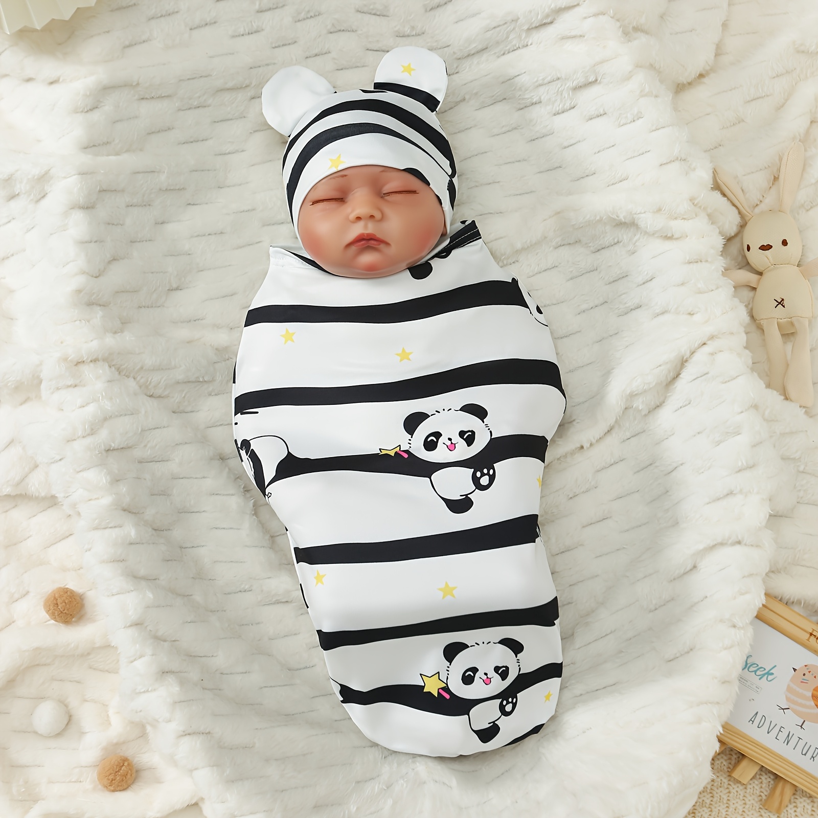 [ ] Baptism Gift And Robe, 1-3 Months Newborn Hat Set, Safe And Design, Moms, Aimed At Preventing Reflex