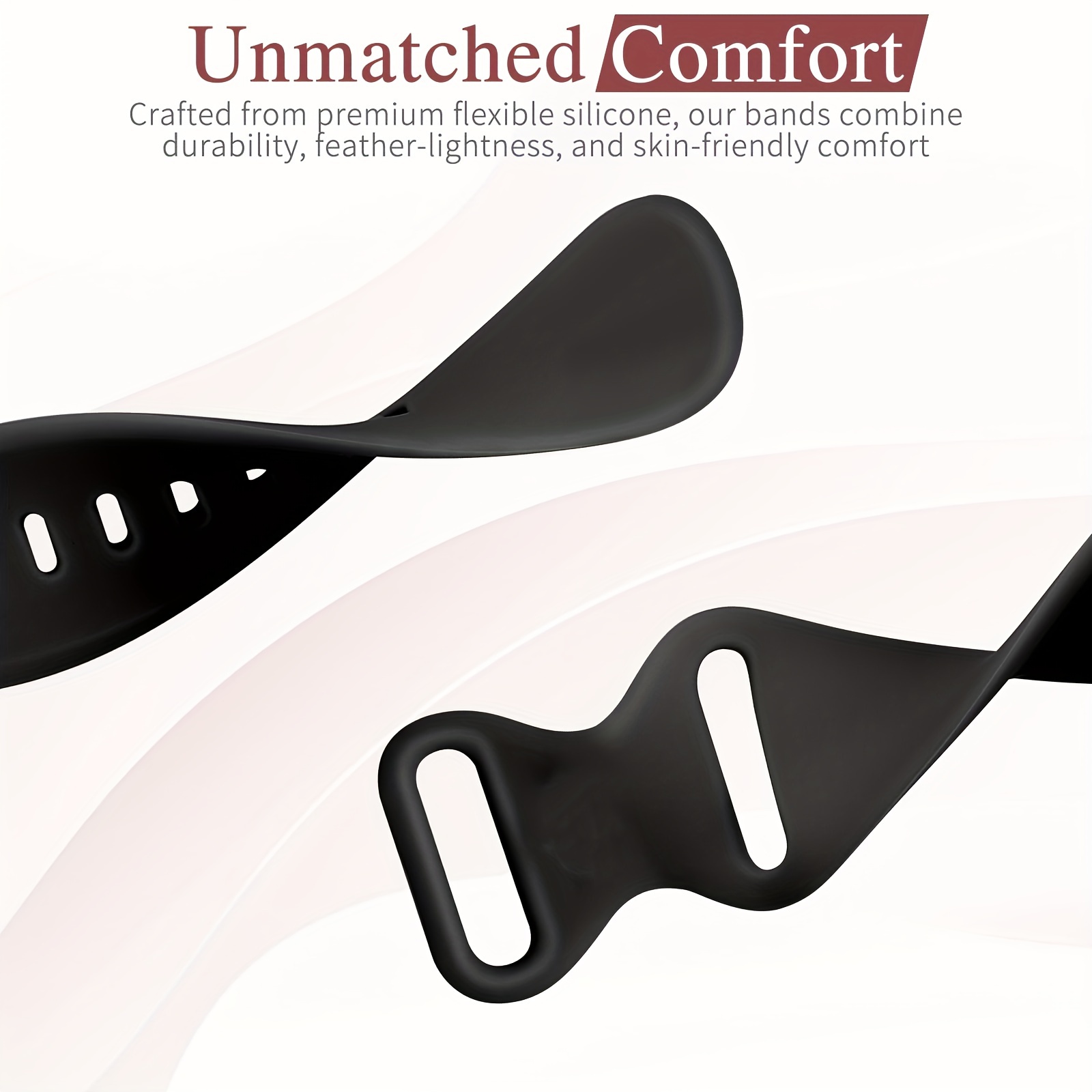 Silicone Sports Bands That Fit Various Sizes of for apple Watches, Suitable for Both Men And Women. These Soft, Waterproof Wristbands Serve As Replacements for Iwatch Bands Across Multiple Series.