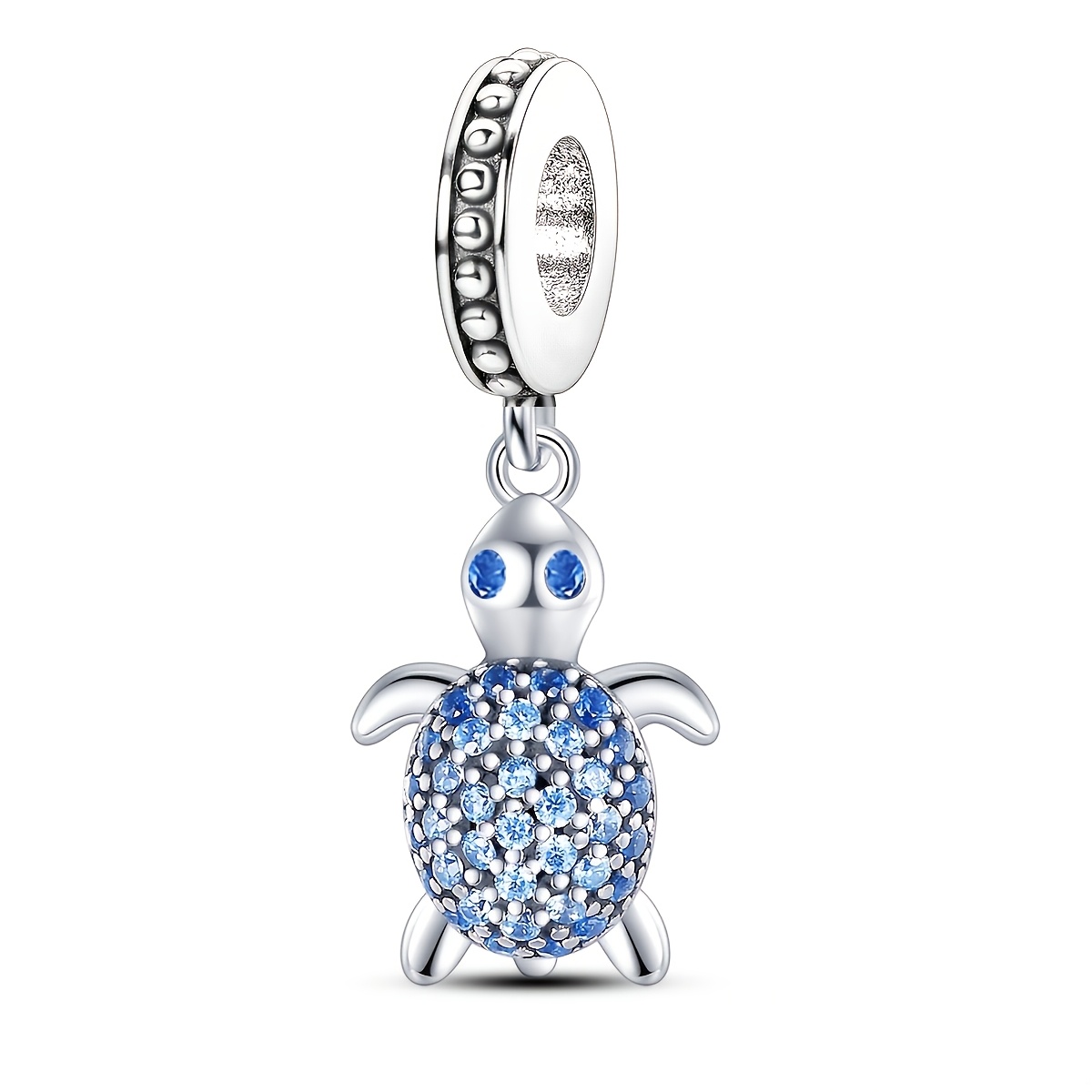 TEMU S925 Silver-plated Turtle Pendant Is A Fashionable And Charming . Suitable For Jewelry Original Bracelets Or Bracelets And Necklaces. Used As A