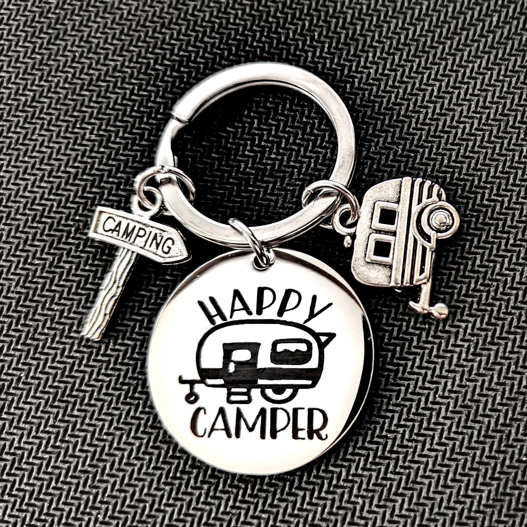 Keychain 1pc - Metal Camping Keyring With Rv, Trailer Charms - No Electricity Required, Ideal For Camping Enthusiasts & Travel Souvenir