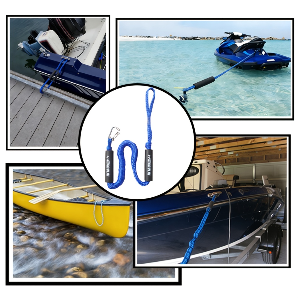 IDAOVLAI Bungee Dock Rope with Shock-Absorbing Elastic Cord