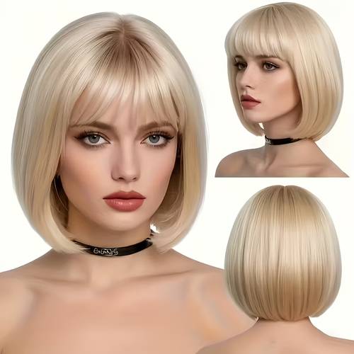 womens bobo head wig button net high temperature fiber to trim suitable for daily commuting parties christmas carnival and more