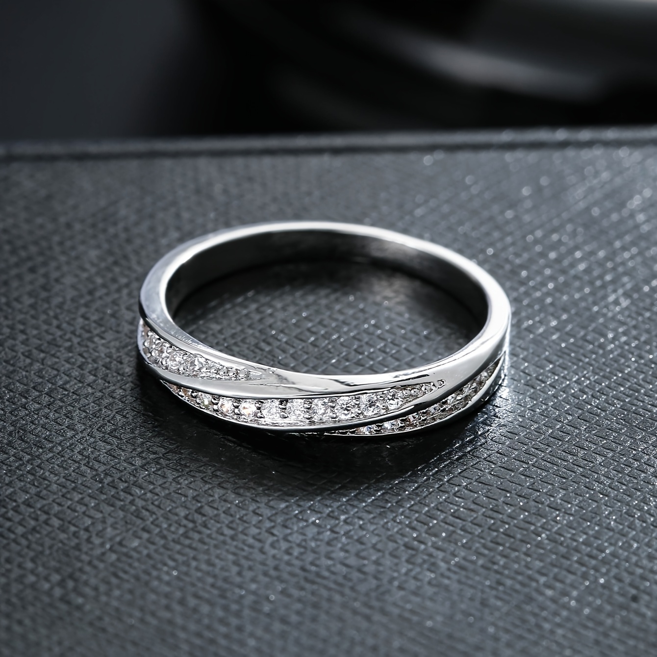 Casual Easy Interwoven Twisted Ring, Stackable