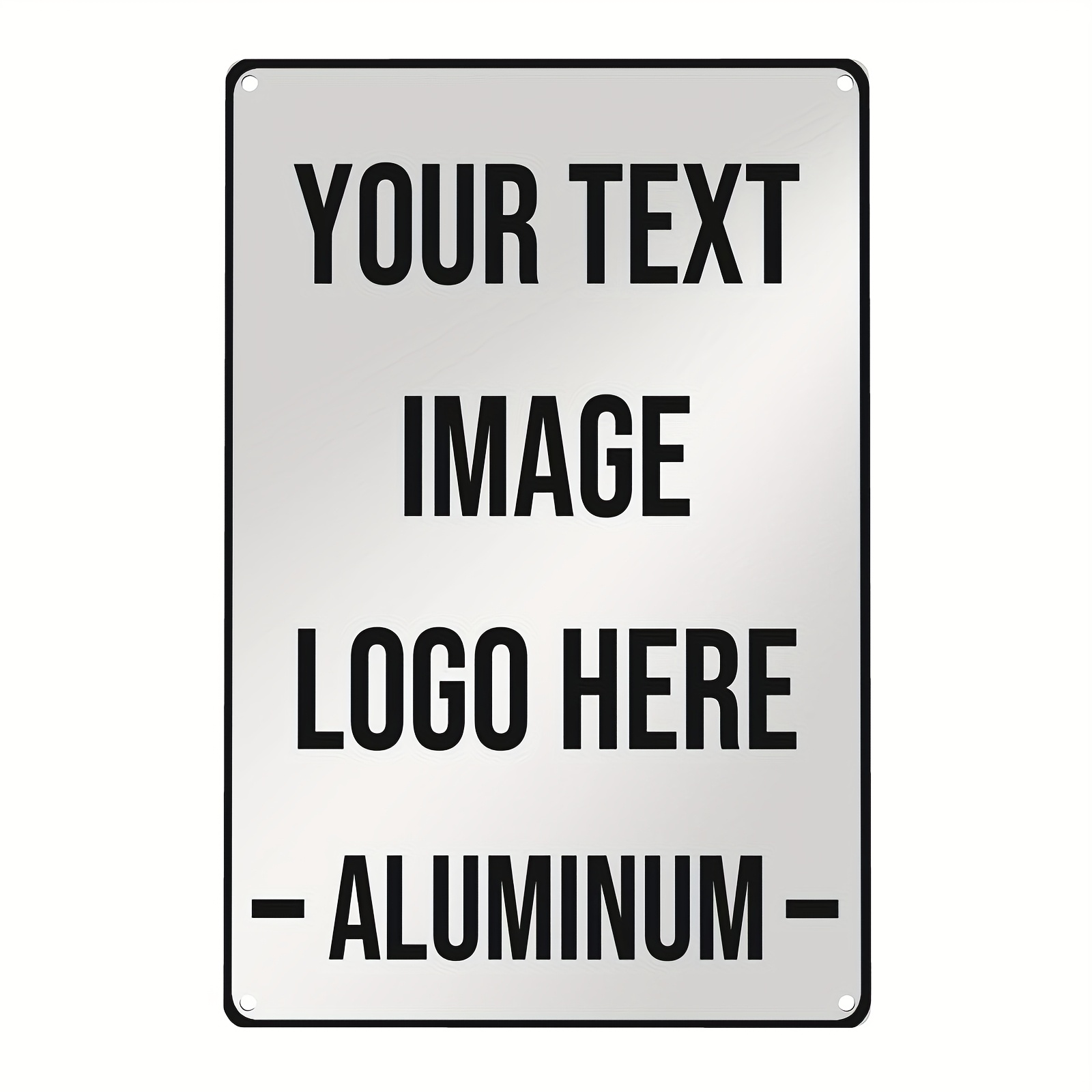 TEMU Custom Aluminum Signage | Personalized Aluminumwall Decoration With Text And Logo For Home, Office, Garden, Farm, Or Bar - Indoor/outdoor Use,