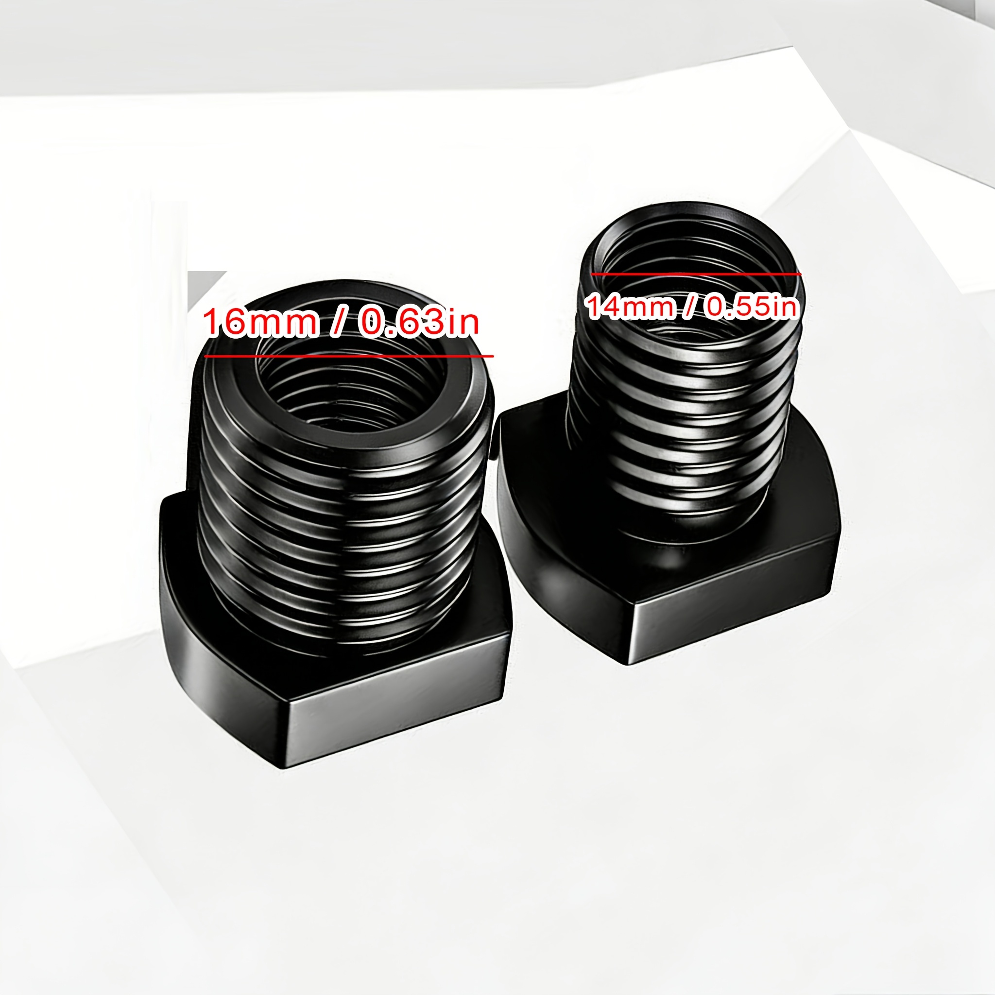 2pcs Adapter Screws, M10 To M14 & M10 To M16, Rust-resistant Wear-resistant Grinding Wheel Conversion Accessories