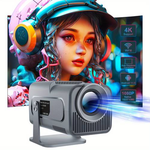 4k native 1080p 11 projector with dual wifi6 wireless5 0 3000 ansi 390ansi hy320 cinema portable projetor 3d ready lcd technology home theater projector