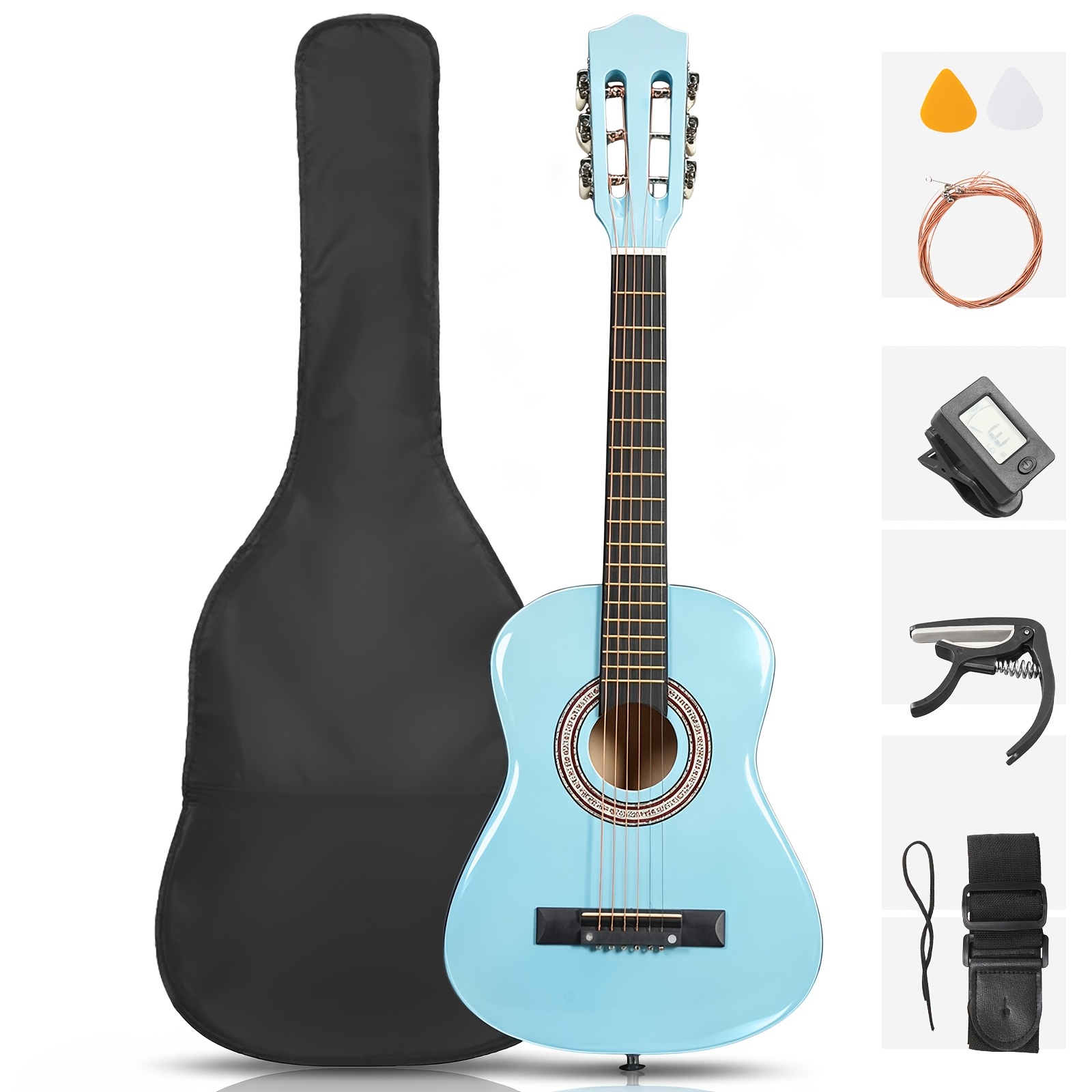 30 Inch Acoustic Guitar for Adults Round Body Basswood, Light... product image 9