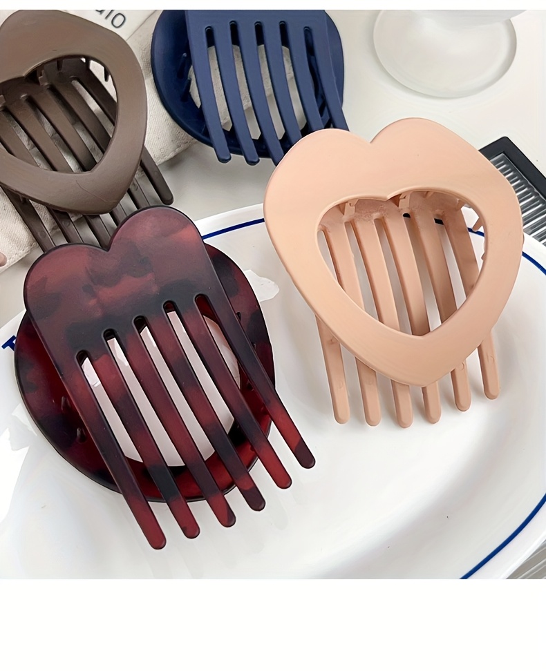6pcs set   shaped hair clips cute duckbill clips back of   bun clips hollowed out headwear accessories retro minimalist claw clips suitable for women and s   daily hairstyles Product details 1