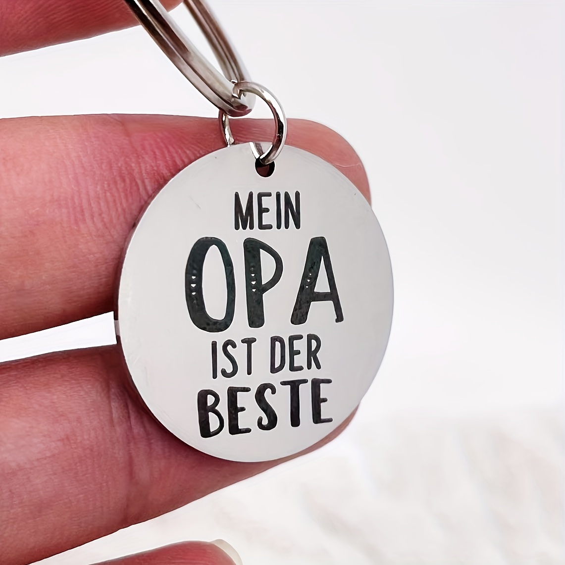 A German Keychain As A Gift For Grandfather