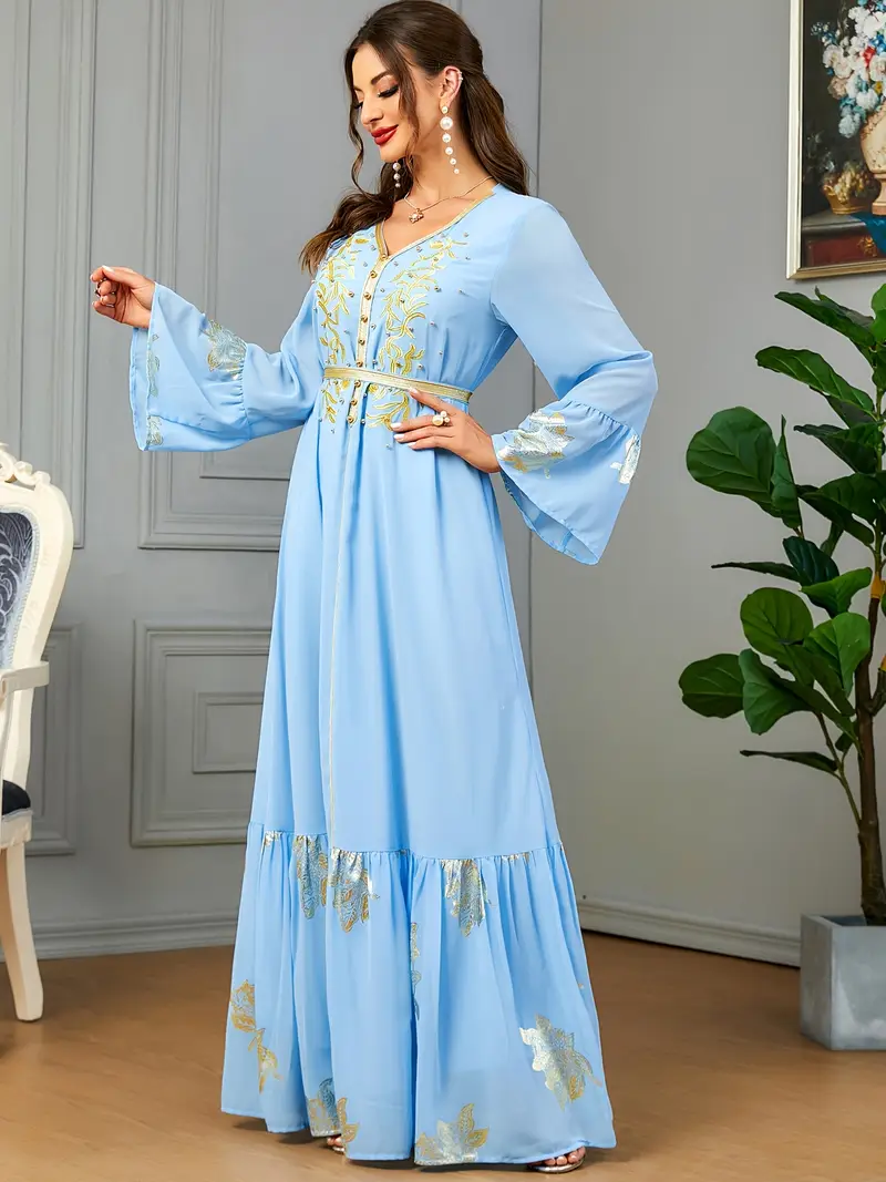womens elegant embroidered long sleeve maxi dress 100 - Temu Saudi Arabia womens elegant embroidered long sleeve maxi dress 100 - Temu Saudi Arabia