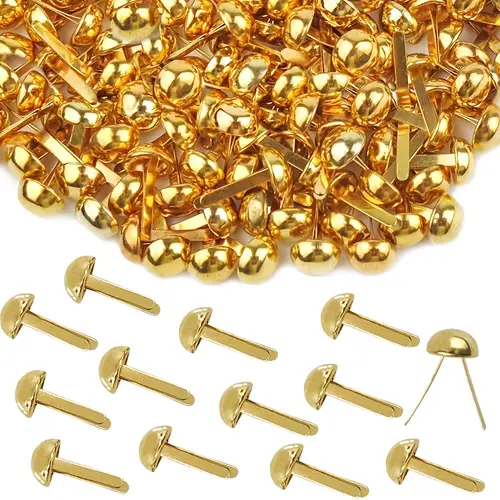 300pcs paper fasteners round crafting pins for diy projects school supplies handicrafts