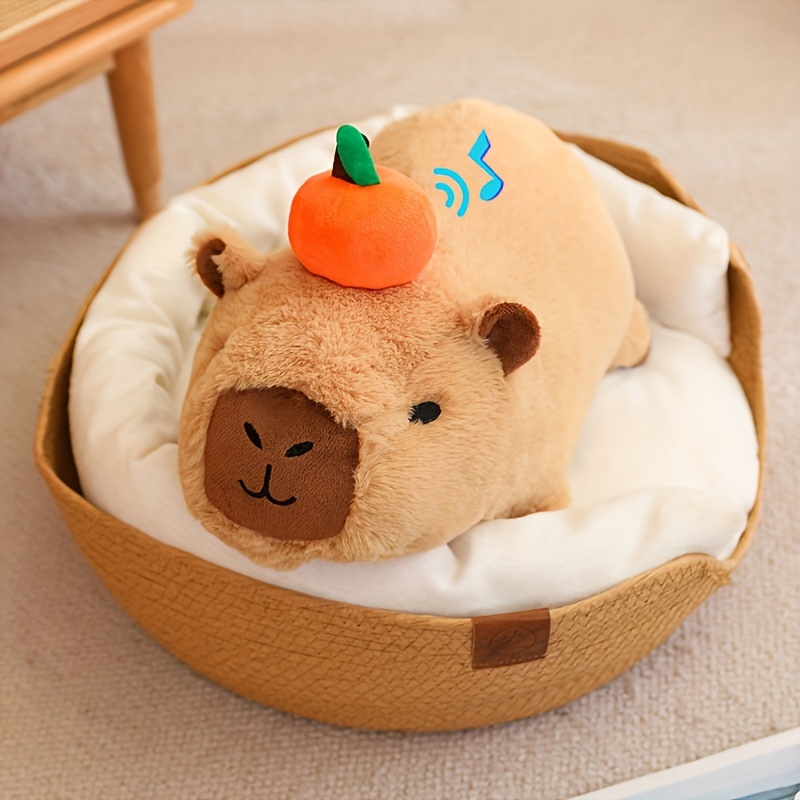 

20cm/7.87in Adorable Capybara Plush Toy, Funny Stuffed Animal Toy Soft And Cute Animal Toy Pillow Car Interior Decoration For Friend, Holiday Gift For Friend Likeable Christmas Present