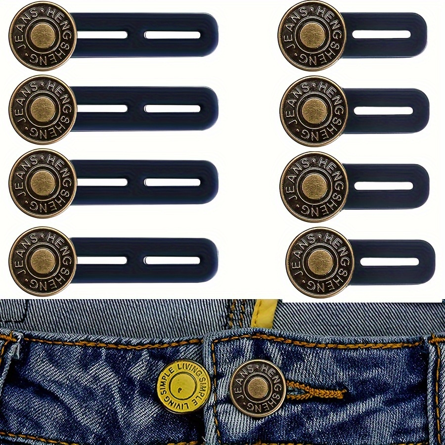 

8pcs No-sew Extenders - Waistband For , Metal Pants Tailoring Accessories