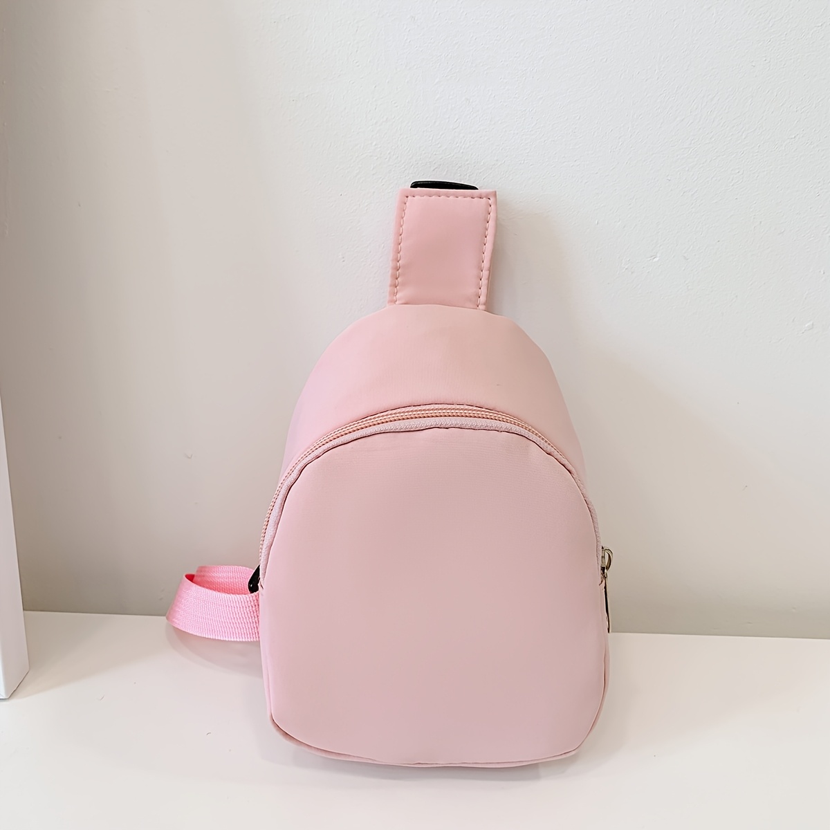 TEMU Nylon Colorful Fashion Chest Bag, Fall And Winter Nylon Shoulder Bag, Crossbody Sports Snack Bag