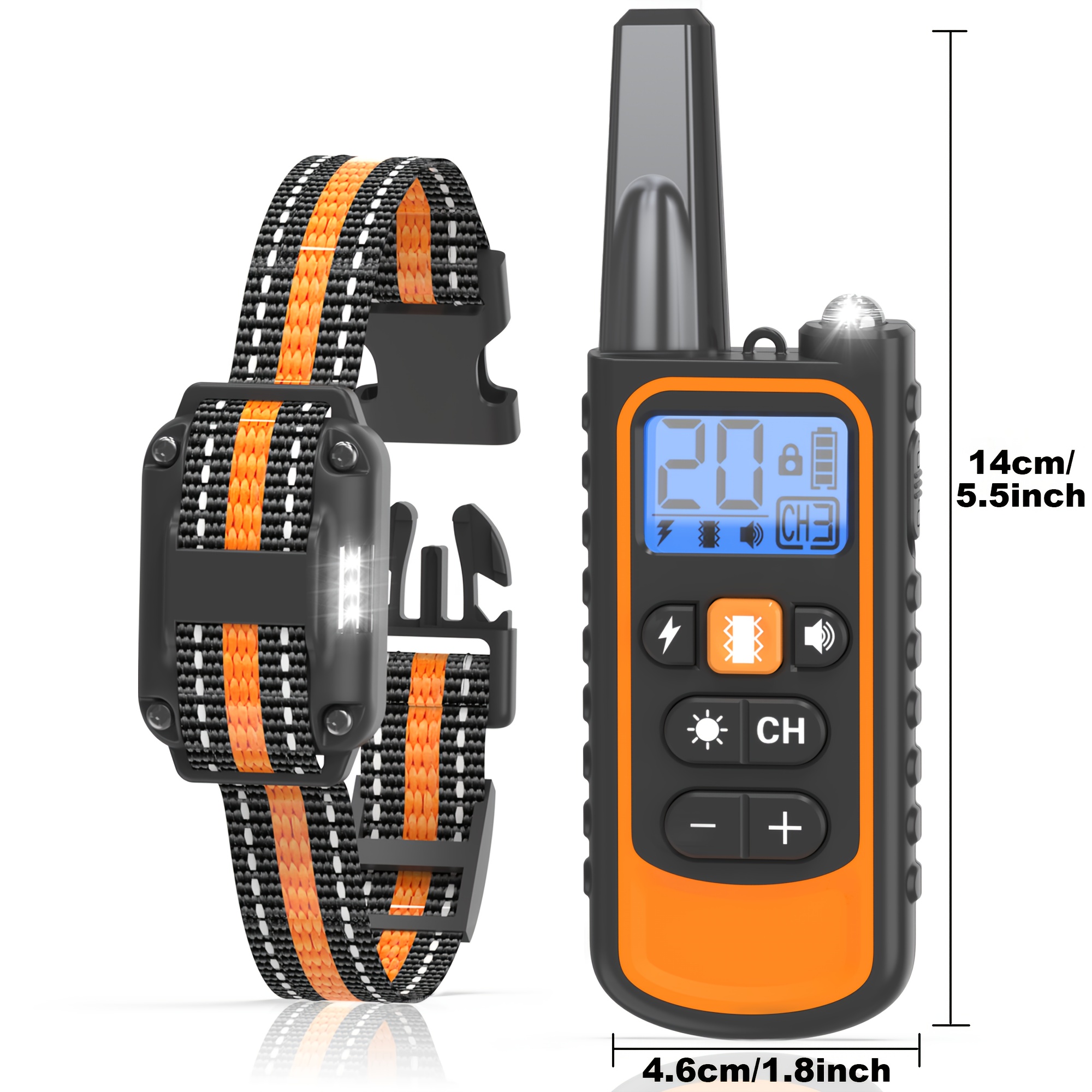 Remote   Training Collar - Adjustable Electric Shock Collar with  /Vibration/Electric Shock/Night Light Function, Rechargeable  nic Collar for Large/Medium/Small Dogs, USB Charging, Plastic Material, 36V or Below, Dog Training Collar, Pet Safety Gear, Sleek Pet Accessory, Durable  , Electric Collar For Dog, Dog Shock Collar, Dog Training Collar With Remote,   Shock  , Electric  ,    , Electric Dog Collar, Dog Accessory