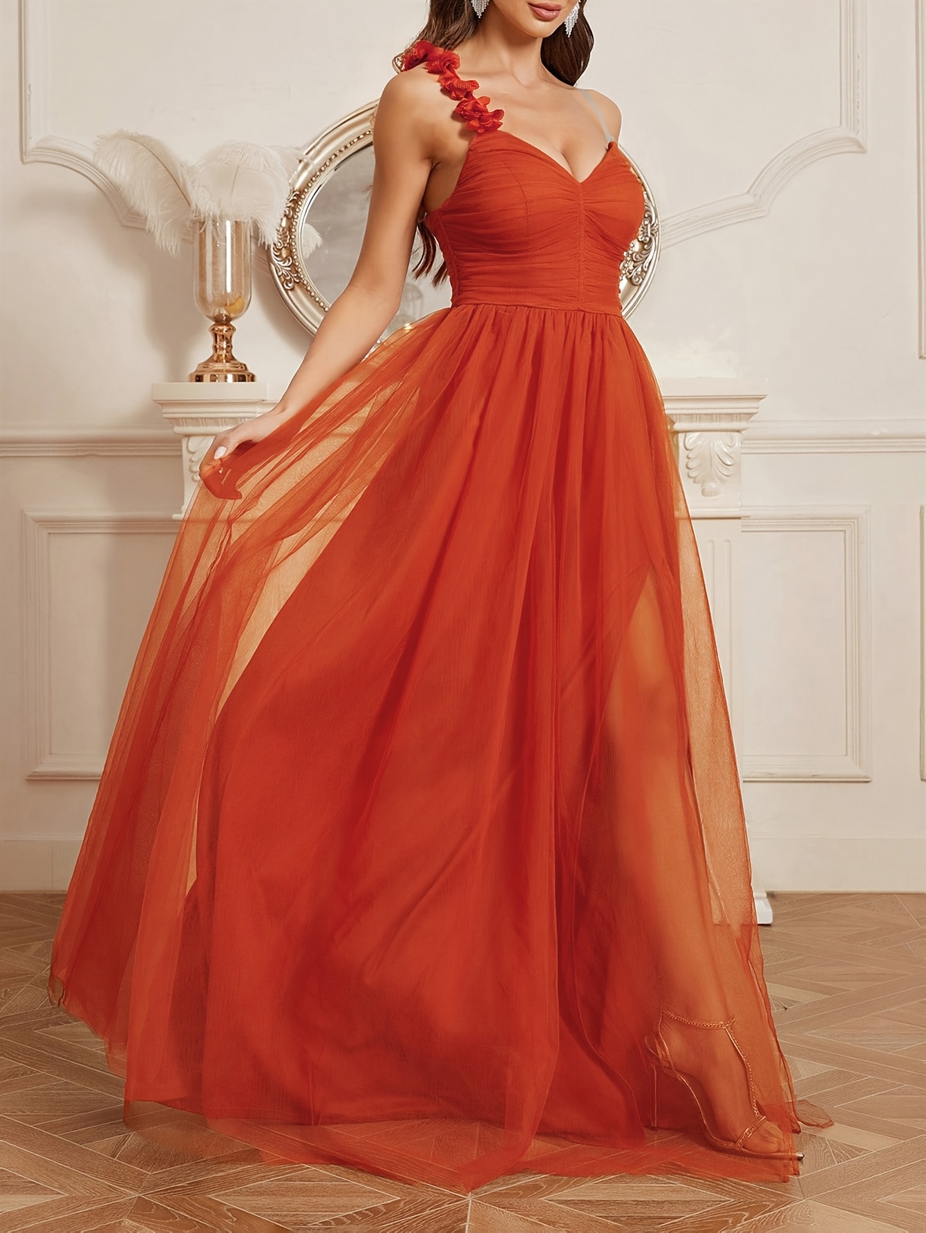 pink neon dress Primavera Couture 3791 Size 6 Neon Pink Prom Dress Backless Sequin main image 0