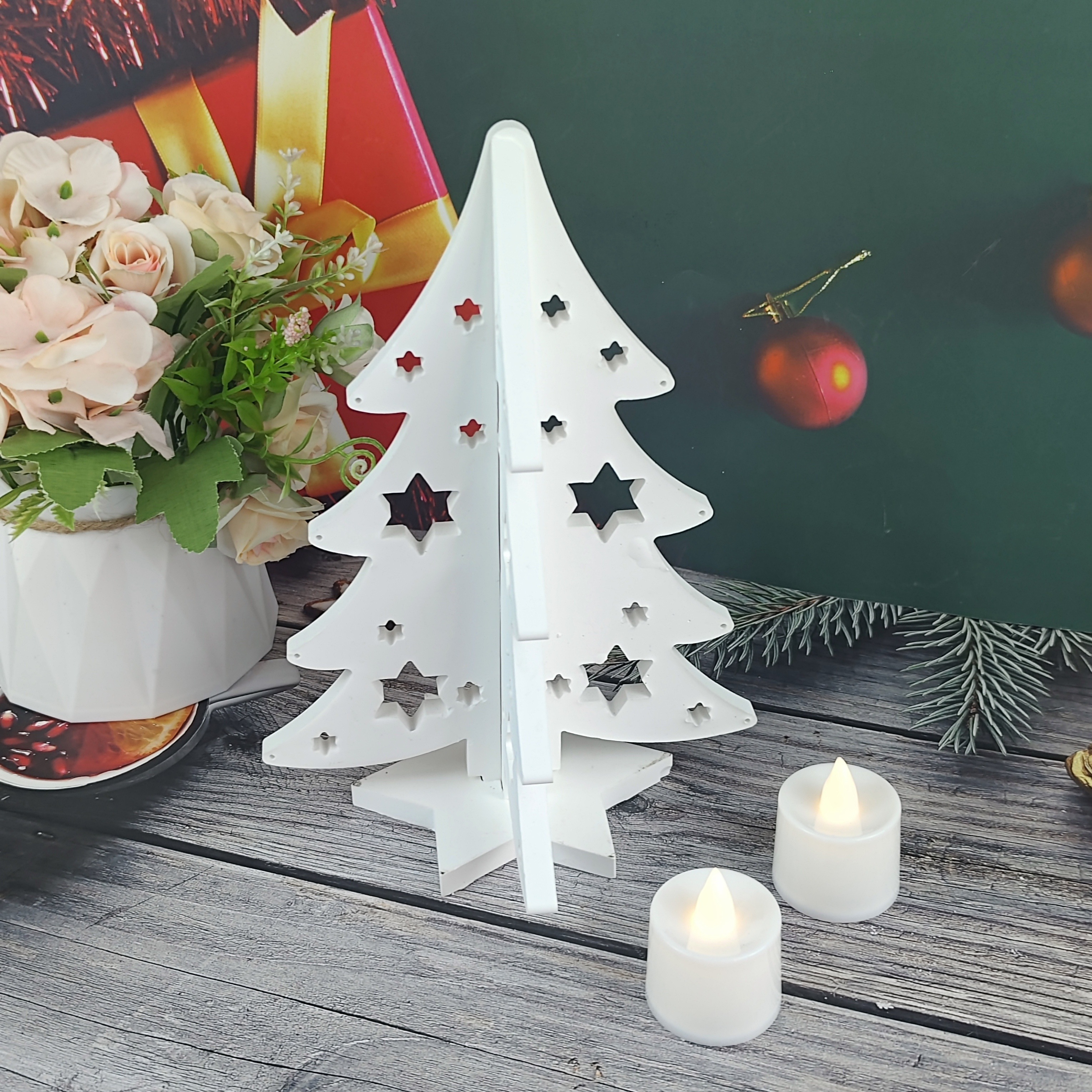 

Festive Diy Christmas Tree Resin Mold - Handcrafted, Silicone Material, Perfect For Jewelry Casting