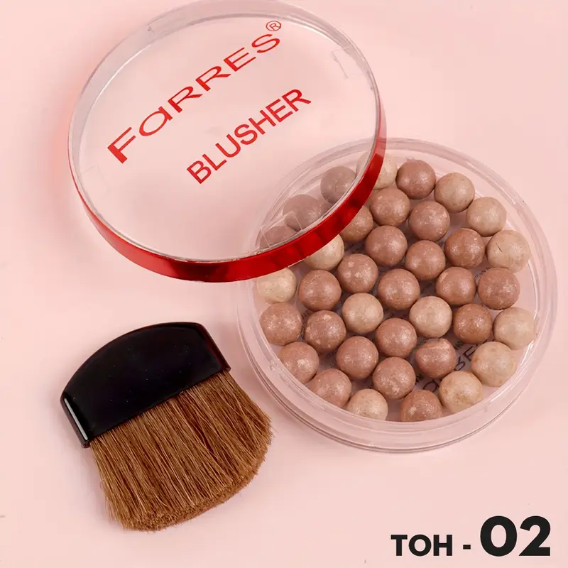 1st waterbestendig roller blush poeder, matte afwerking, verhelderend effect, geschikt voor alle huidtinten, 35-38 kralen per details 5