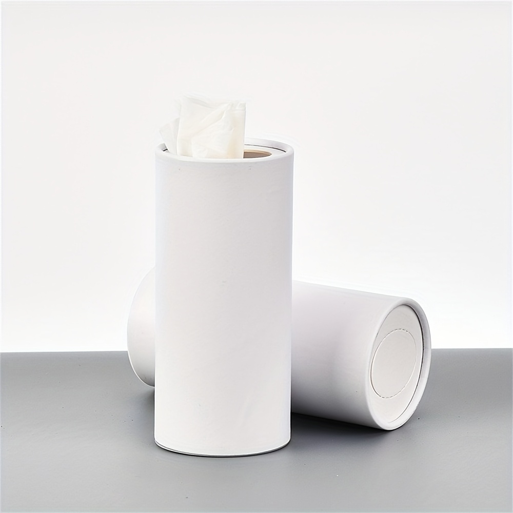 TEMU 6.3inch Solid Color Cylinder Paper Towel Storage Box, Creative Paper Holder For Bathroom, Kitchen, Living Room, Travel