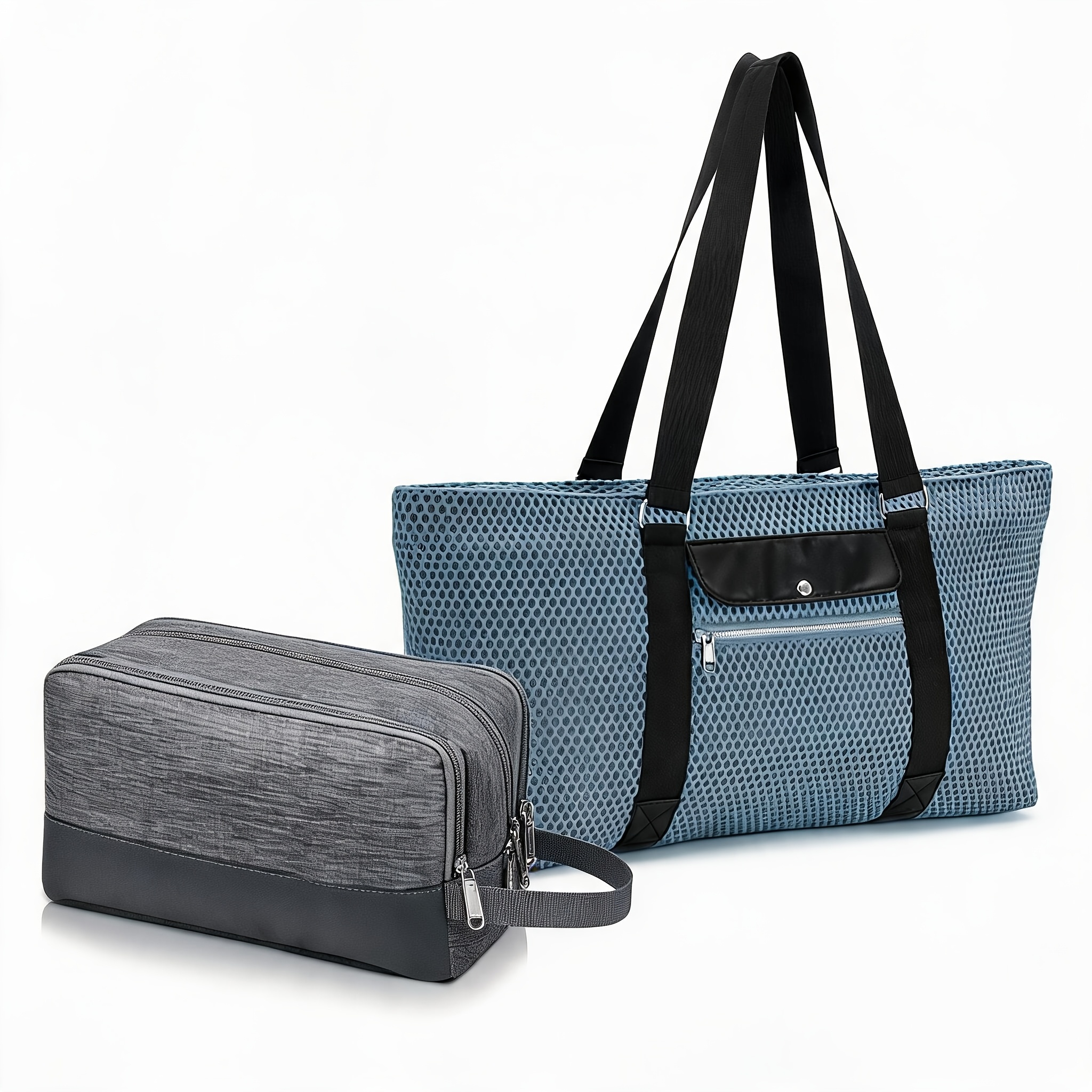 2pcs Travel Bag Set with Toiletry Pouch
