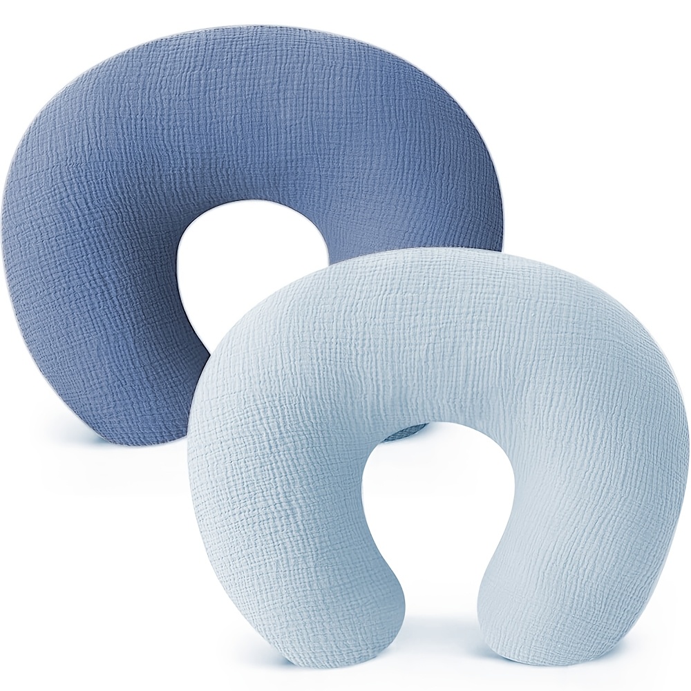 A Set of Two C-Shaped Pillow Covers, Available in Various Colors for Easy Mixing And Matching. The Fabric Is Soft And Skin-Friendly, Non-Irritating, Suitable for Women During Breastfeeding, with Dimensions of 63.5*45.72 cm