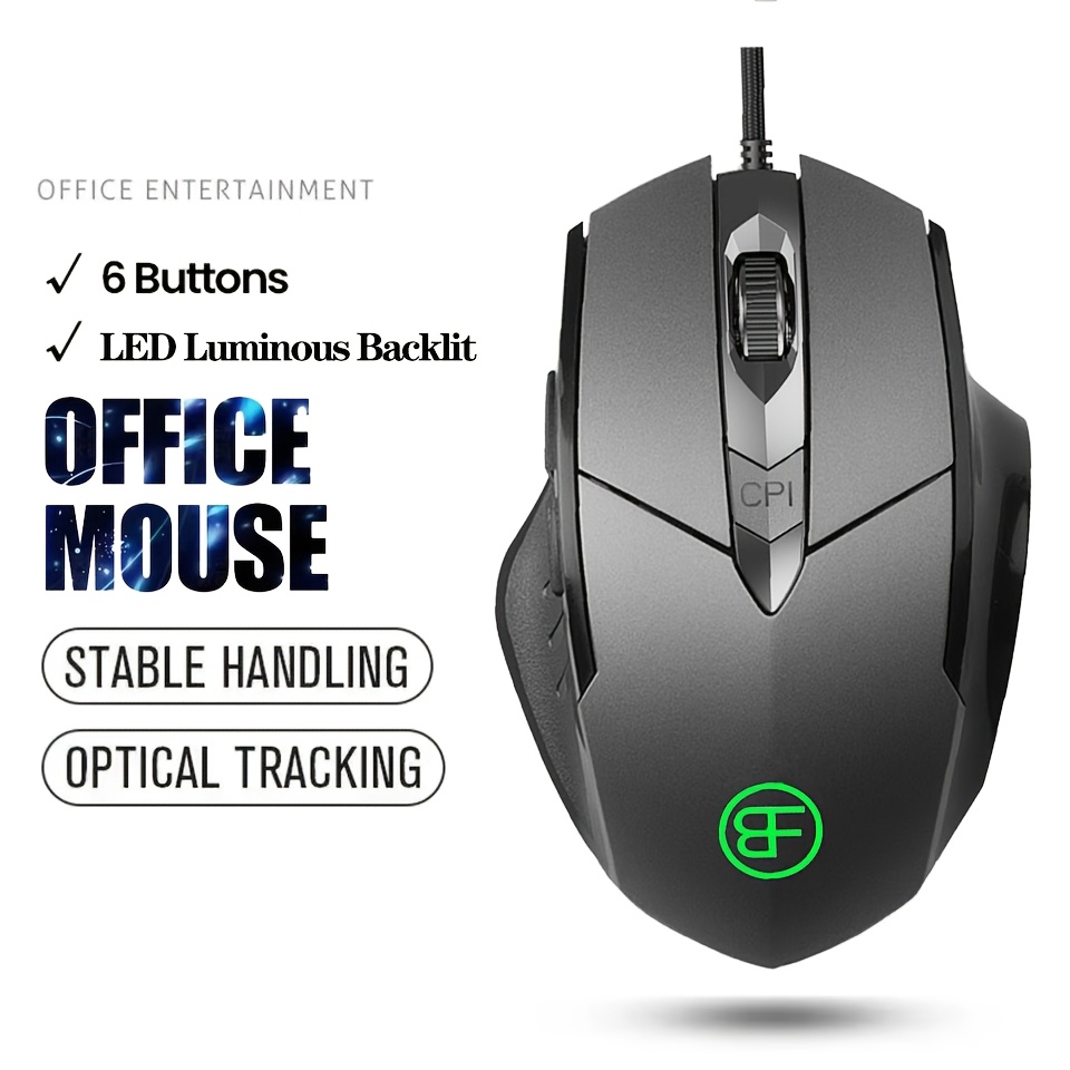 gaming mouse with side buttons sold on Temu United States