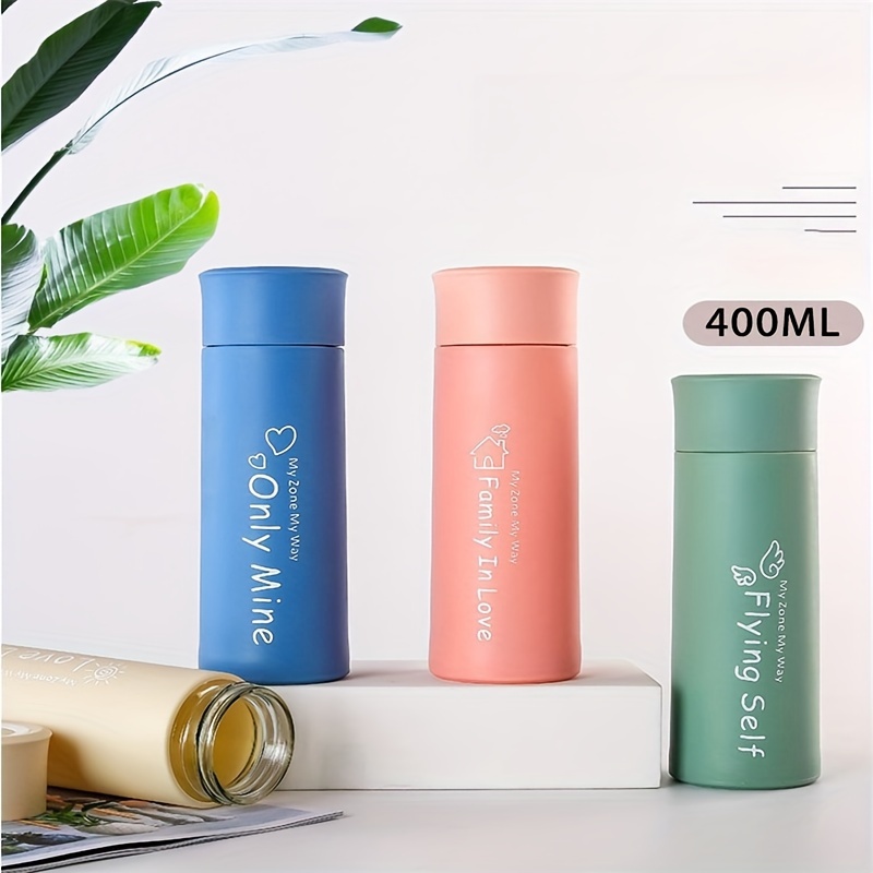 Trendy Double walled Glass Water Bottle Sleeve Reusable details 1