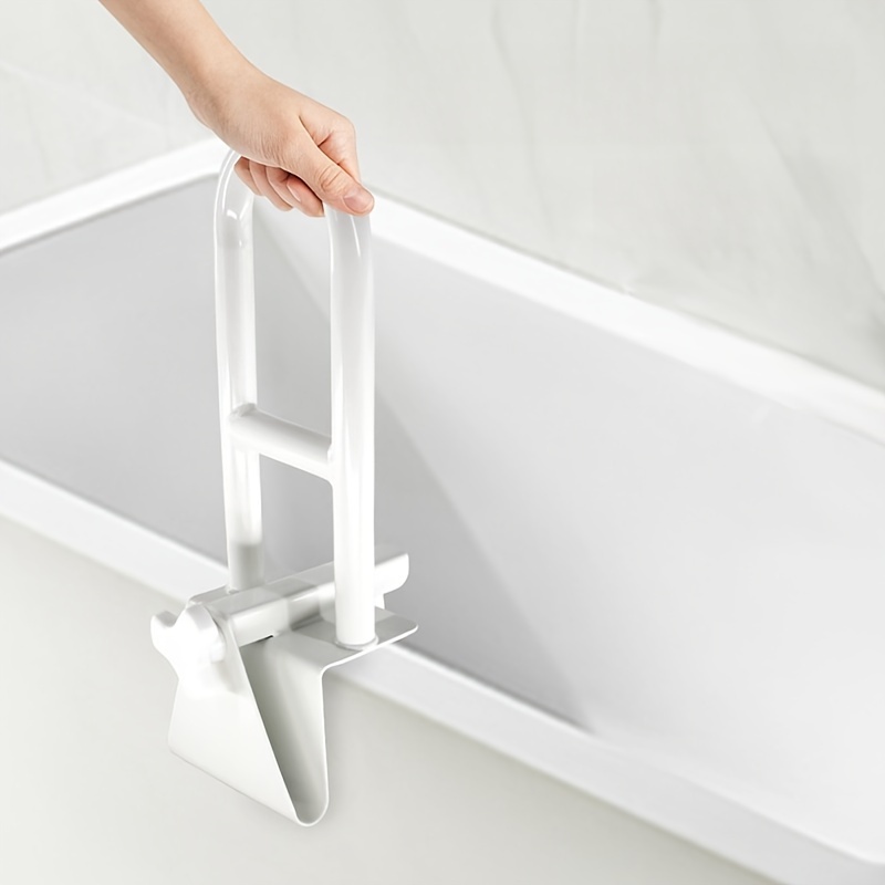 1pc high carbon steel bathtub grab bar sturdy   support for shower safety essential single piece bathroom accessory no power needed bath accessories Product details 4
