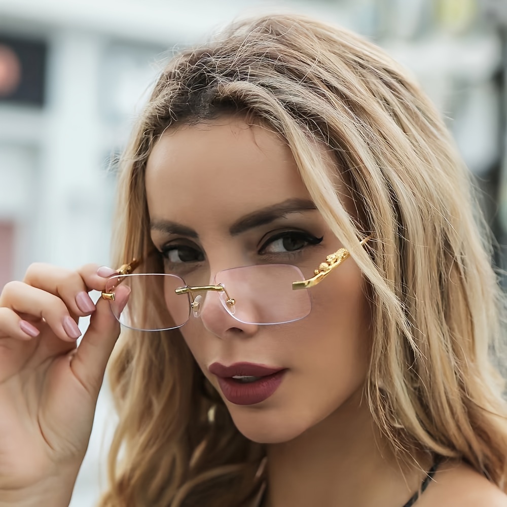 

The Lady's Golden Versatile Trendy Glasses