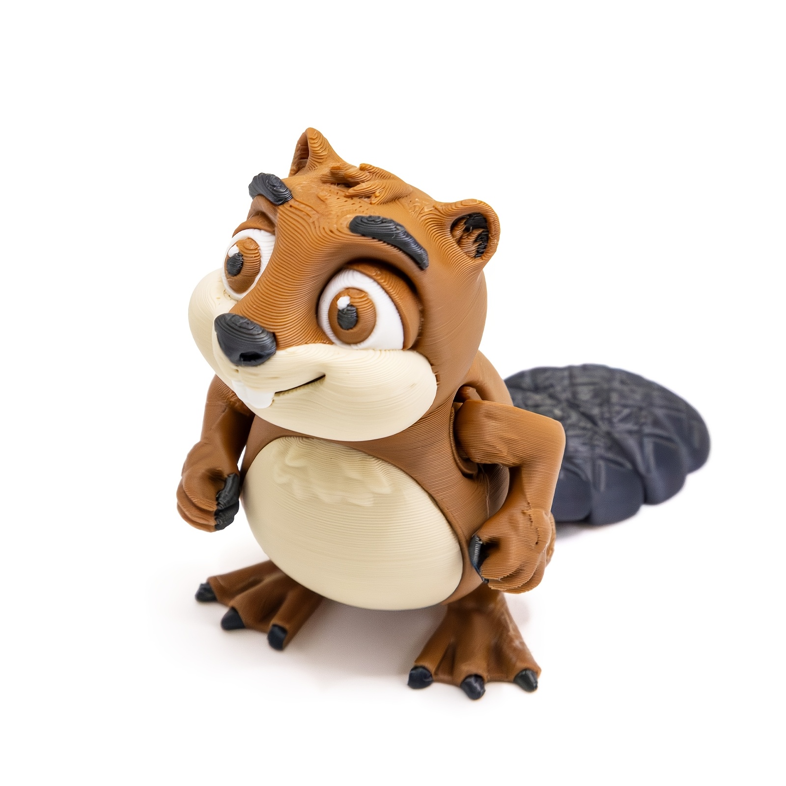 TEMU Jouet Castor Articulé Imprimé en 3D, Figurine des Bois Articulée, Convient comme Décoration Fidget Spinner ou , et Cadeau Unique pour Enfants