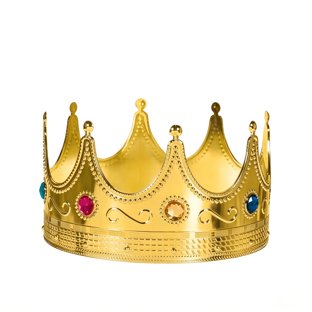 TEMU Couronne Dorée, Convient aux Hommes et aux Femmes, en Plastique, Parfait pour les Fêtes, , Décorations et Couronnes , Fêtes d'Anniversaire