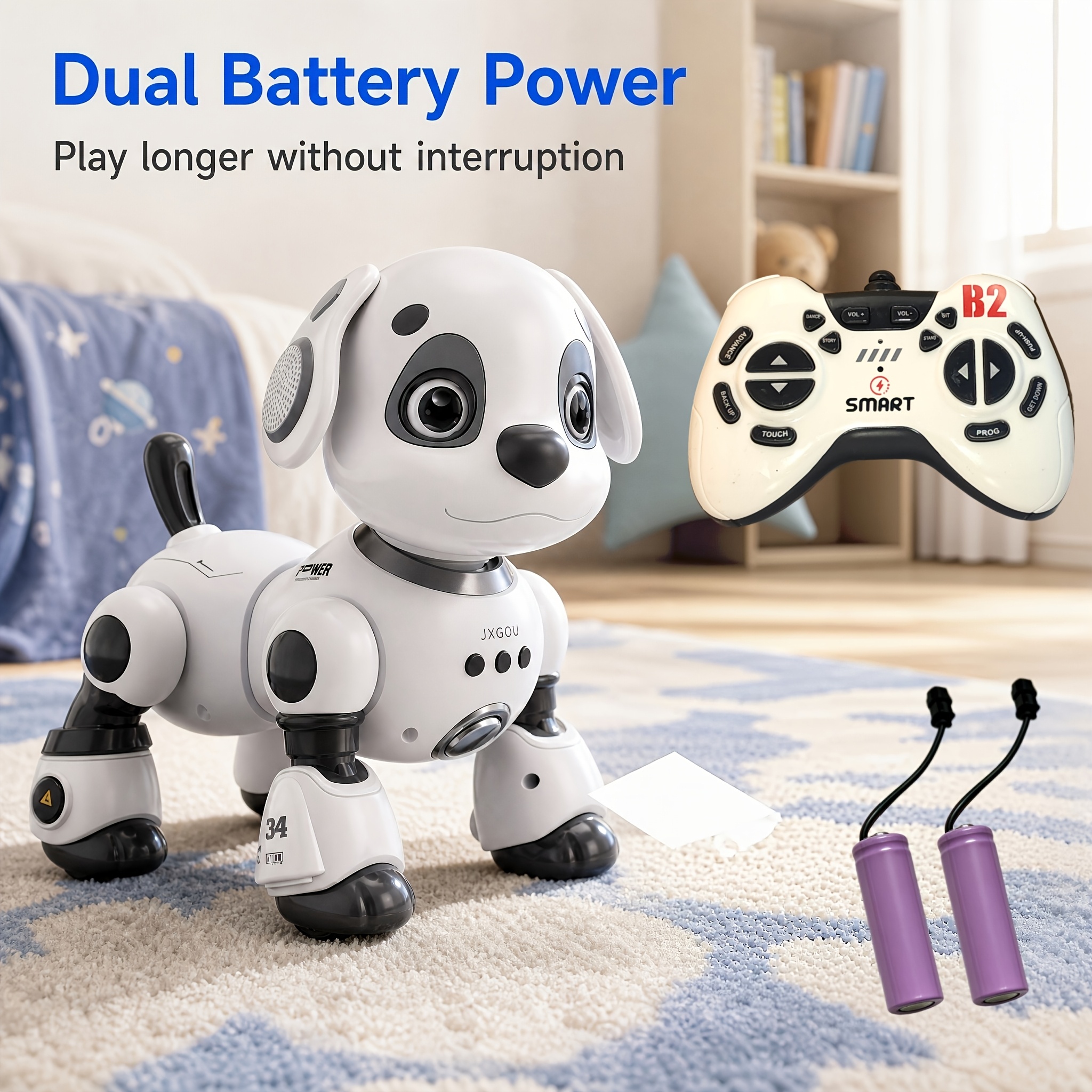 Image of New Twist Waist Smart Remote Control Robot Dog | Remote Control Edition | Electric Robot Dog | Remote Control Toy | Dual Lithium Edition Toy Car | Stunt Electronic Pet | Robot Toy | Gift