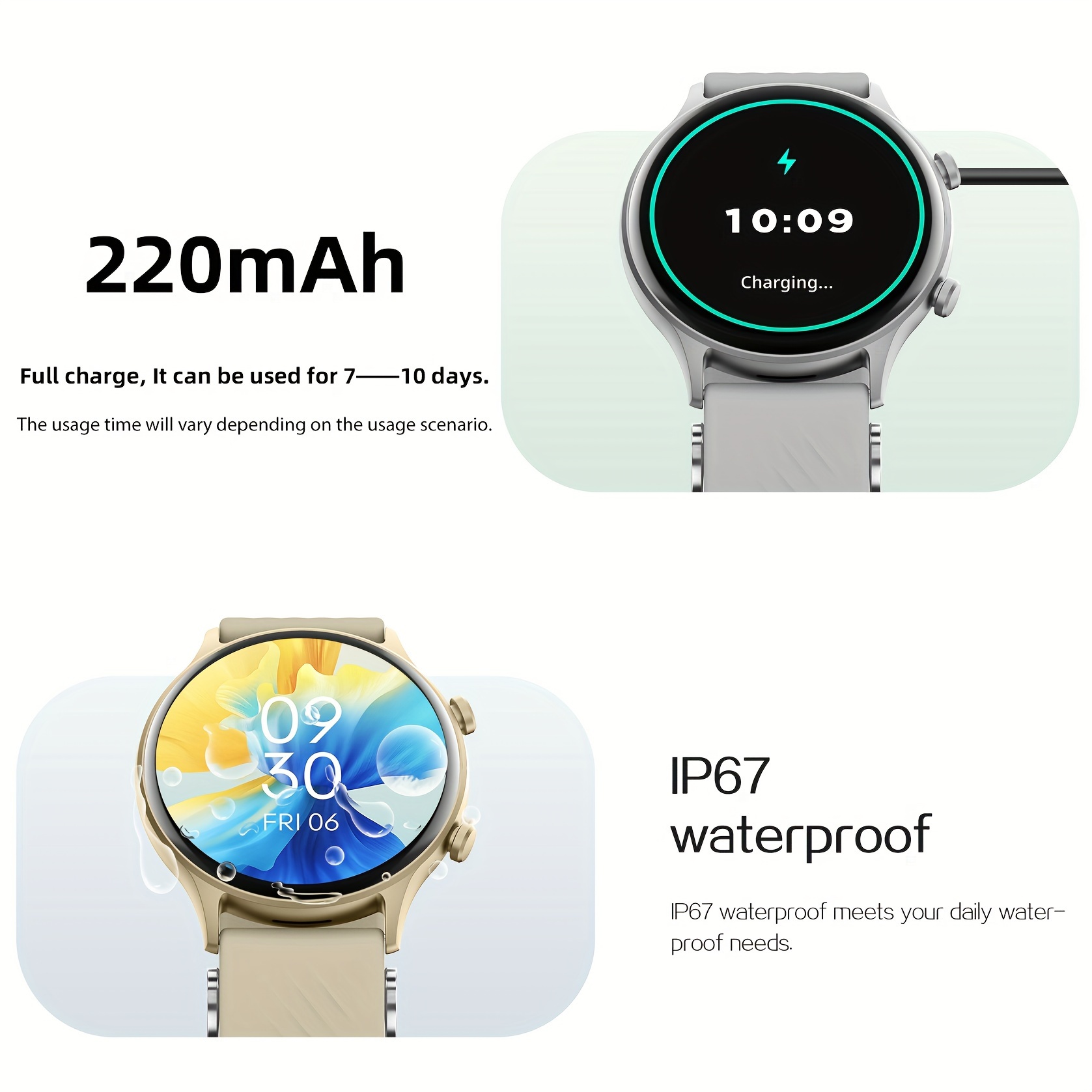 outdoor smart watch for men and women 1 39 hd round screen wireless calls message push waterproof 100 sports mode fitness   steps calories music control sleep monitoring smartwatch for android and ios phones