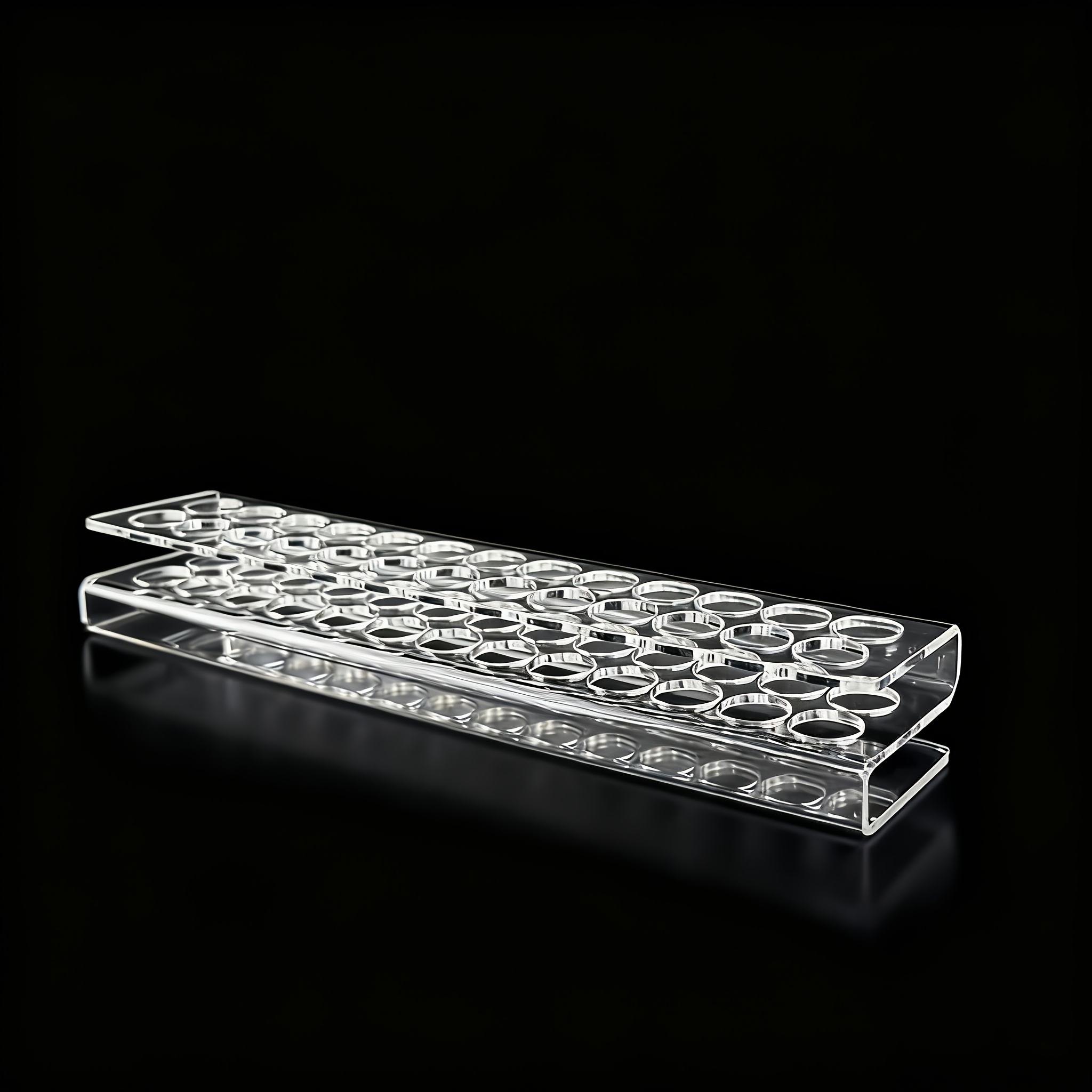 TEMU This Acrylic Lipstick Holder Features A Sophisticated Design With 26 Slots, Organizing Lipsticks, Eyebrow Pencils, Hand Creams, And Markers