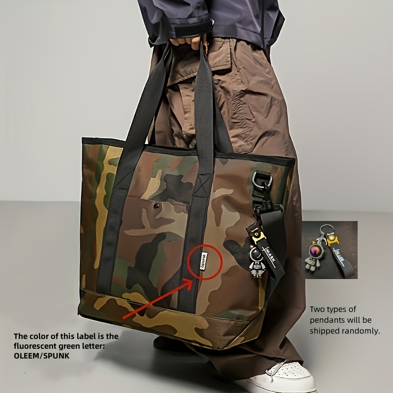 Tote Bag COLOR/STYLE： Camo camo nylon tote bag large capacity durable adjustable - Temu