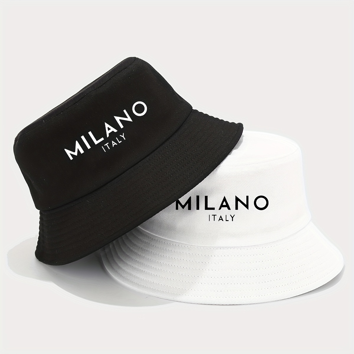 

1pièce " ITALY" Chapeau Seau Imprimé Respirant Chapeau De Soleil Extérieur Sports Vacances Voyage Pliable Pêcheur Casquette Pour Hommes Et Femmes Printemps Été