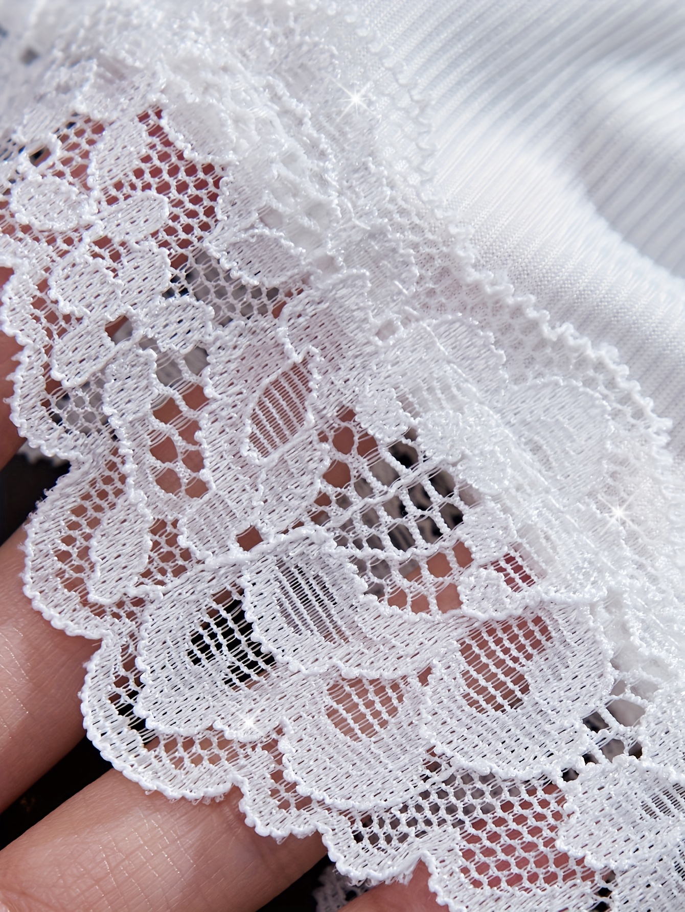 2 piecesolid color   pajama set contrast lace bow halter top shorts womens   pajamas Product details 8