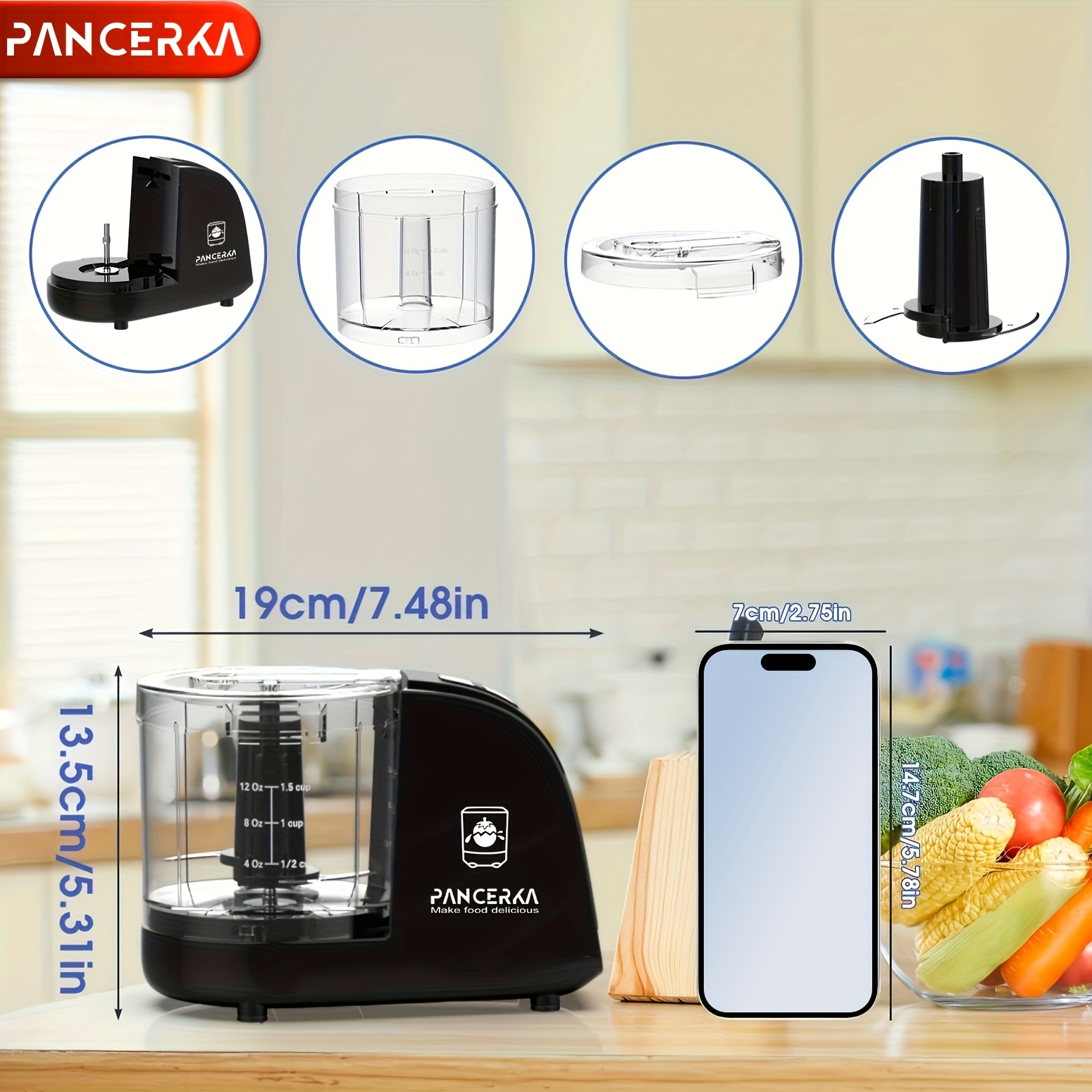 electric vegetable   5 cup mixer grinder for dicing mincing and puree   supply 220v 240  of pp Product details 9
