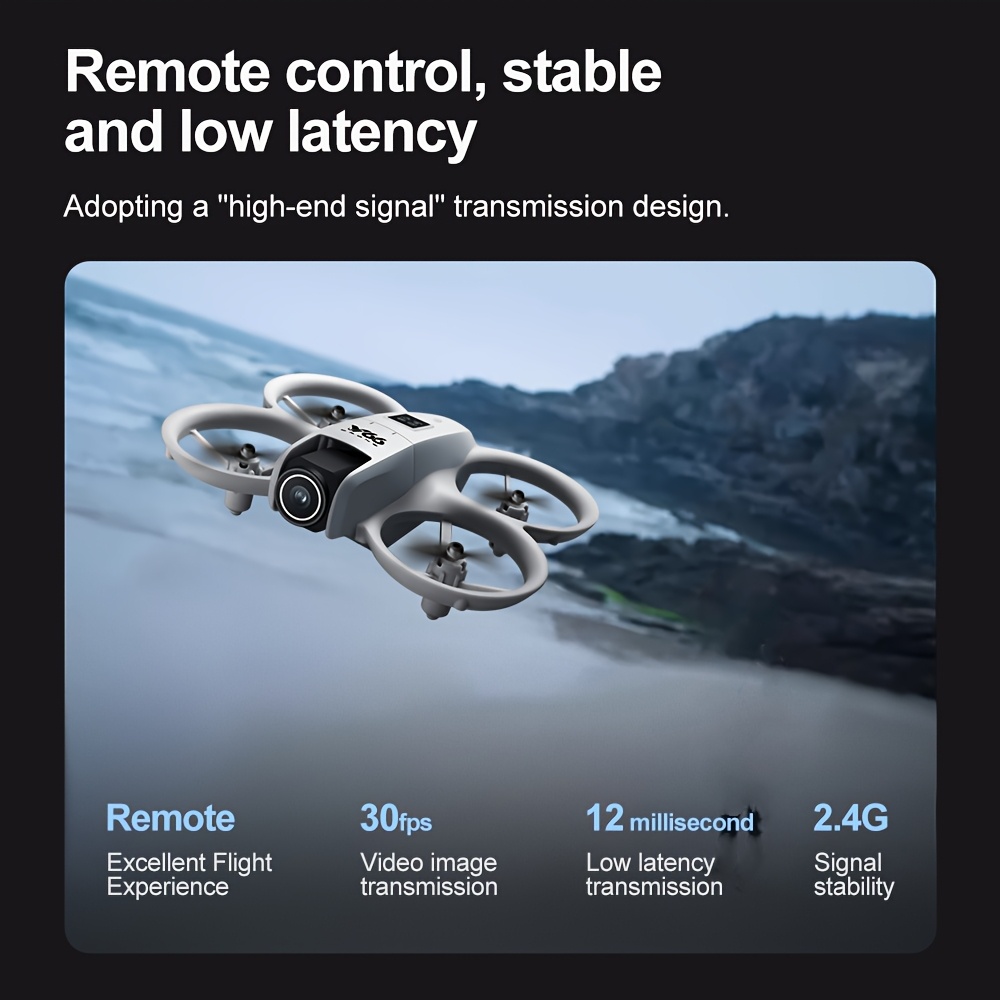 Remote UAV with High-Definition ESC Dual Cameras, Intelligent Obstacle Avoidance, Optical Flow Positioning, Safety Design, 360 Flip, Foldable Design, 6-Channel Gyroscope, One-Button Calibration/ Take-Off/ Landing, Headless Mode, LED Body/ Light, Emergency Stop, Waypoint Flight, Gravity Sensor, Outdoor Quadcopter, Perfect Holiday Gift.