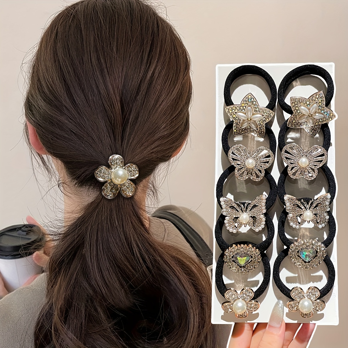 

5pcs/10pcs ' -end Alloy , And , For Ponytail