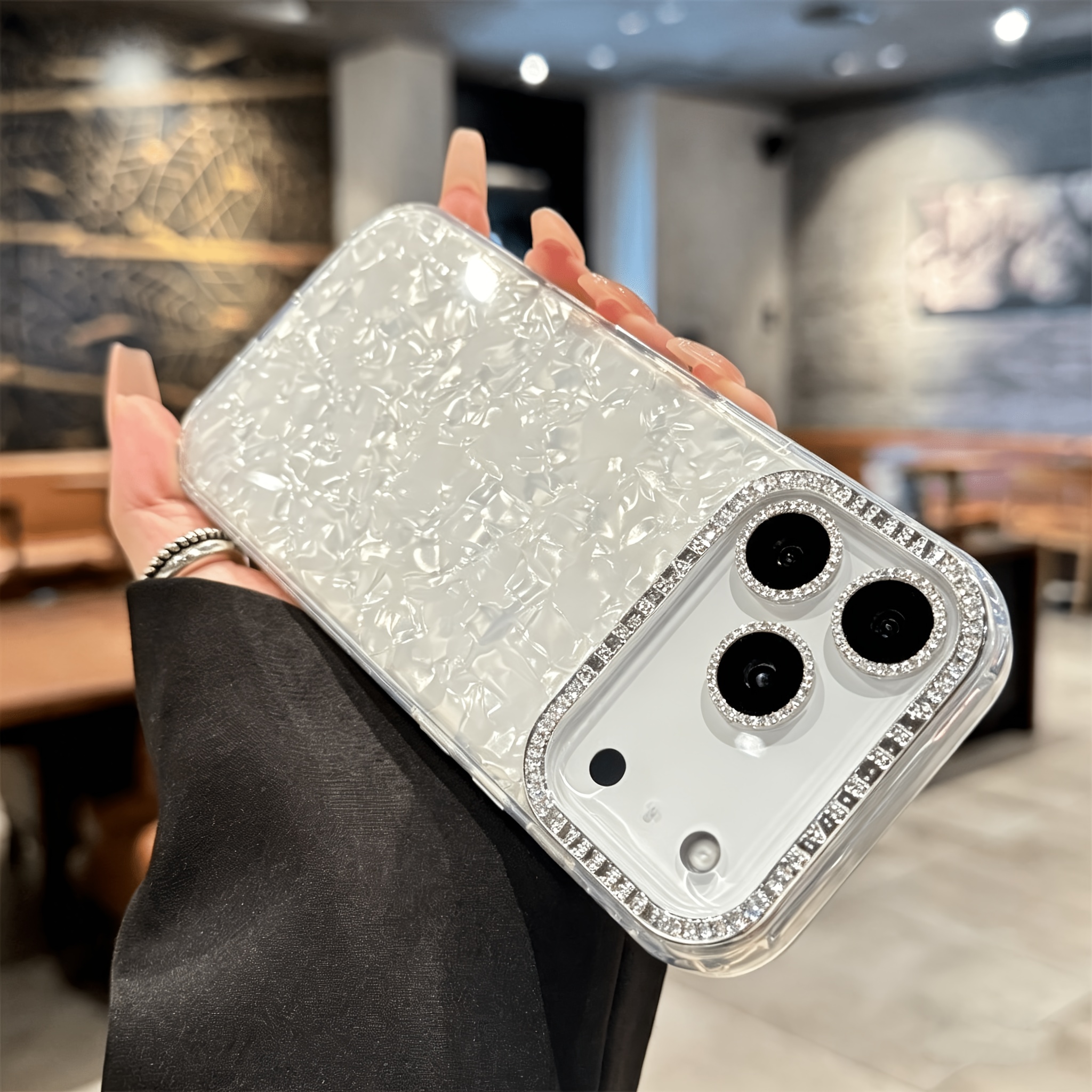 TEMU Phone Case - Shell Pattern Case For Iphone 17 Pro Max - Compatible With For Iphone 17 Pro, 16 Pro, 15 Pm, High-end With Large Hole Anti-drop &
