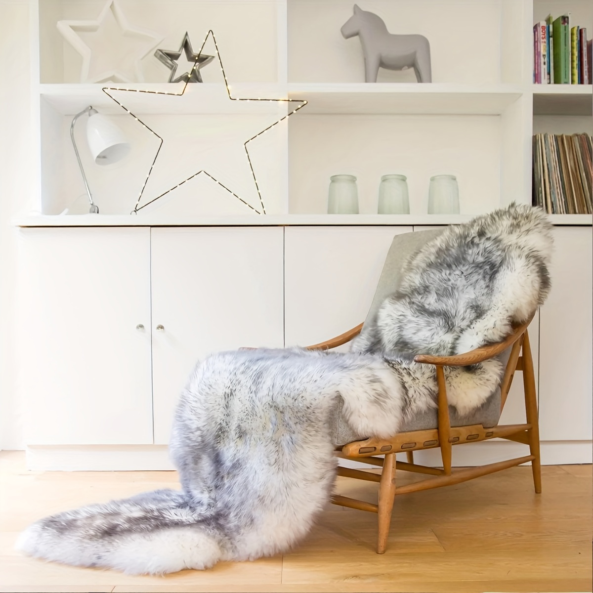 Soft And Fluffy Sheepskin Carpet - Non-slip Artificial Fur Carpet For Bedroom, Living Room And Game Room - Washable And Durable - Very Suitable For Home Decoration And Dormitory