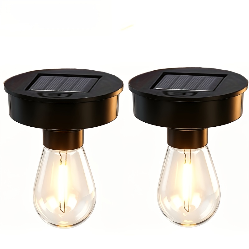 TEMU 2pcs/4pcs - Multi Product Solar Accessory Lights - Solar Courtyard Outdoor Lighting Additions Lamp Head Suitable For Various Hanging Lights,