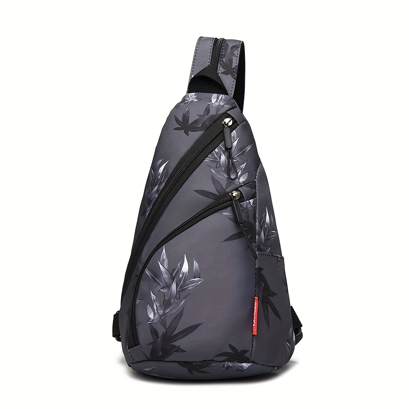 Image of A Simple And Stylish Printed Single-shoulder, Double-shoulder, Crossbody, Or Chest Bag. A Versatile, Large-capacity Fashionable Chest Pack Essential For Daily , Commuting, And Travel