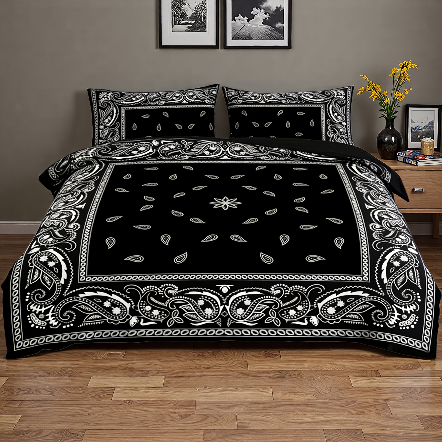 Temu – TEMU 2/3pcs Petal Pattern Bedding | Soft And Skin-friendly Microfiber Duvet Cover And Pillowcases, And Breathable, Wrinkle-resistant Luxury Bedding