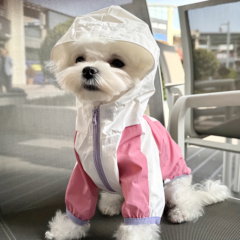 TEMU Pet Dog Raincoat: Lightweight, Waterproof, And Sun-resistant For Small To Medium Breeds