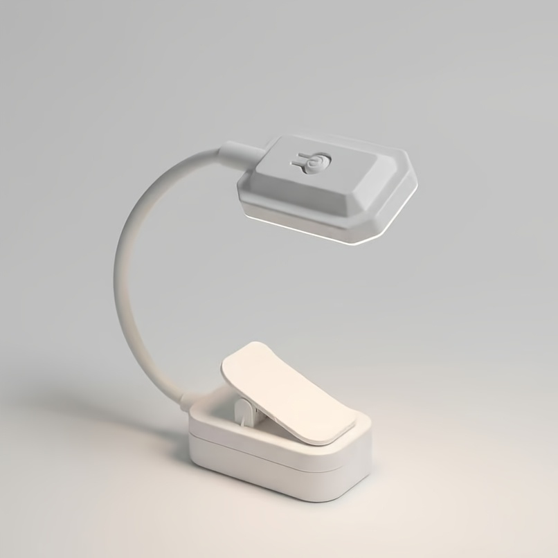 1pc Eye Protection Study Desk Lamp, Usb Charging, 300mah Battery, 3 Speed Dimming Desktop Reading Light, Dormitory Desk Bedside Reading Light, Portable Office Home Soft Light